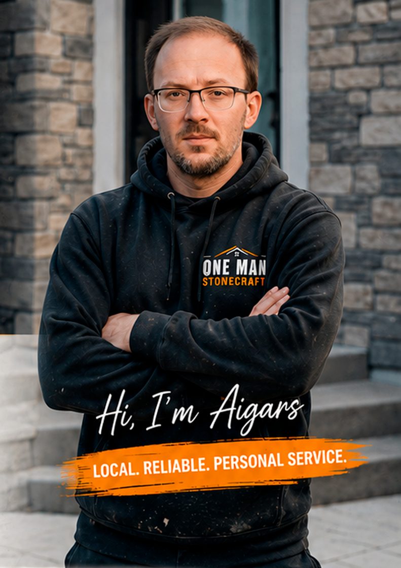 Aigars — One Man Stonecraft Edmonton stone and parging specialist