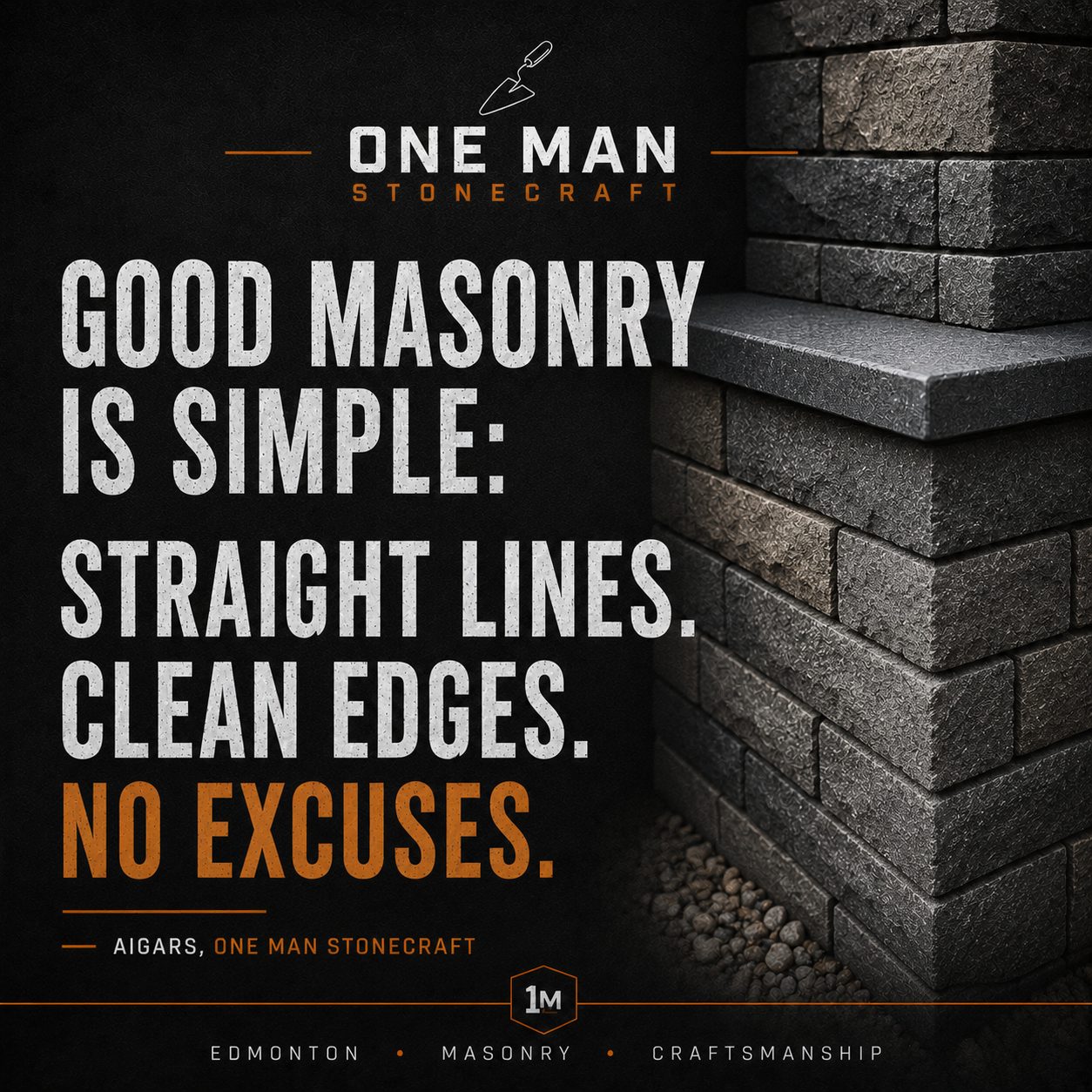 Expert Masonry Work by One Man Stonecraft
