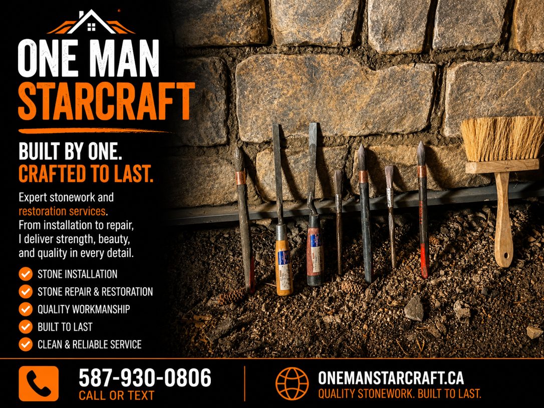 Expert Stonework and Restoration Services by One Man Stonecraft