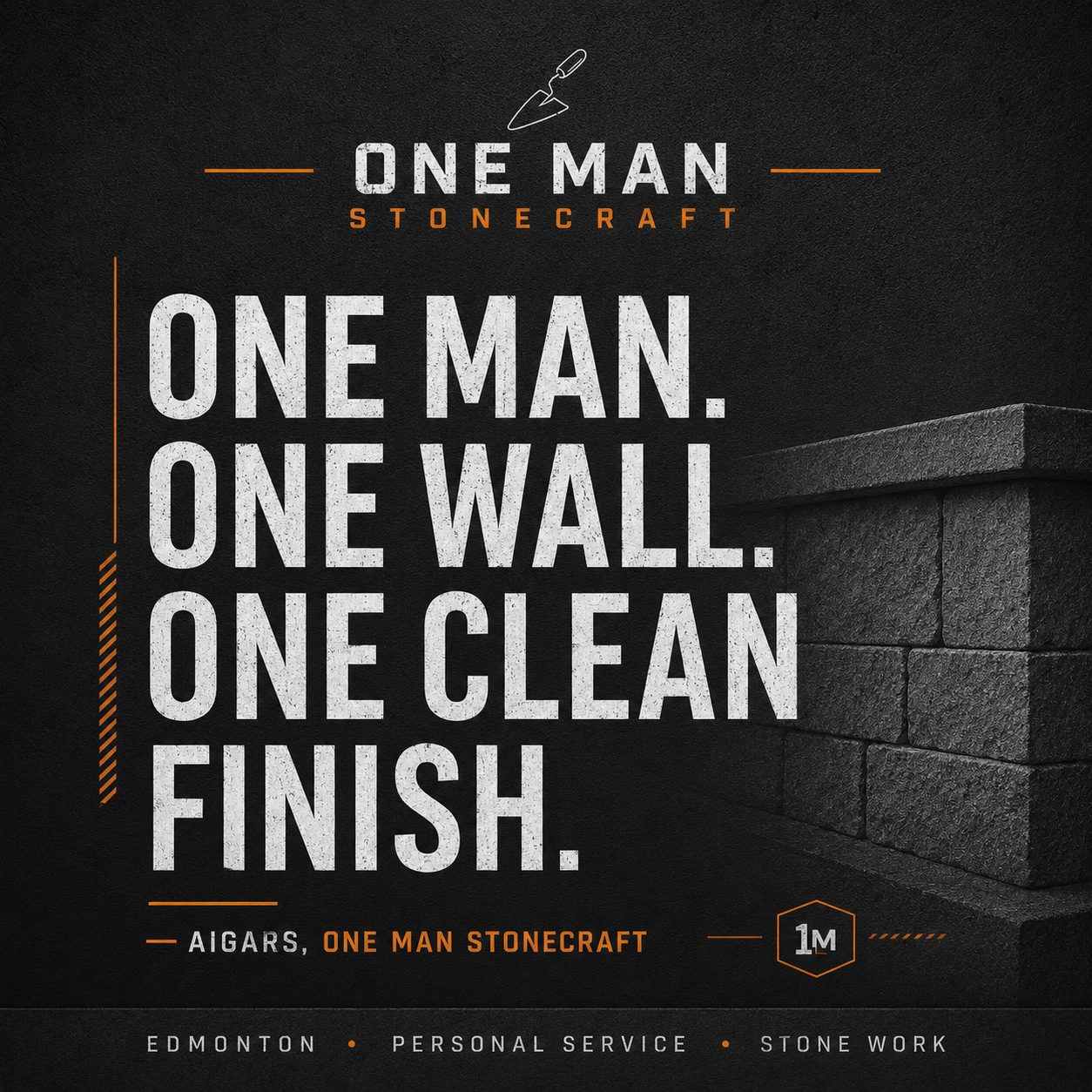 One Man Stonecraft - Expert Stone Wall Work in Edmonton