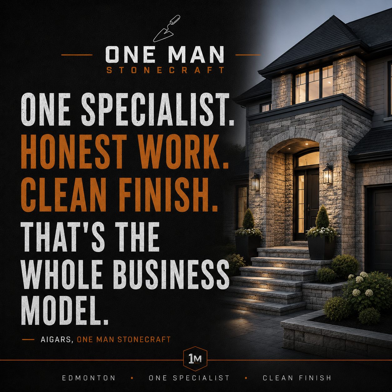 One Man Stonecraft - Honest and Clean Stonework in Edmonton