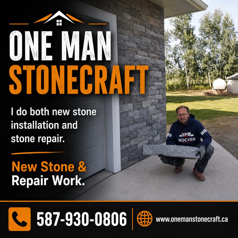 One Man Stonecraft - New Stone Installation &amp; Repair in Edmonton