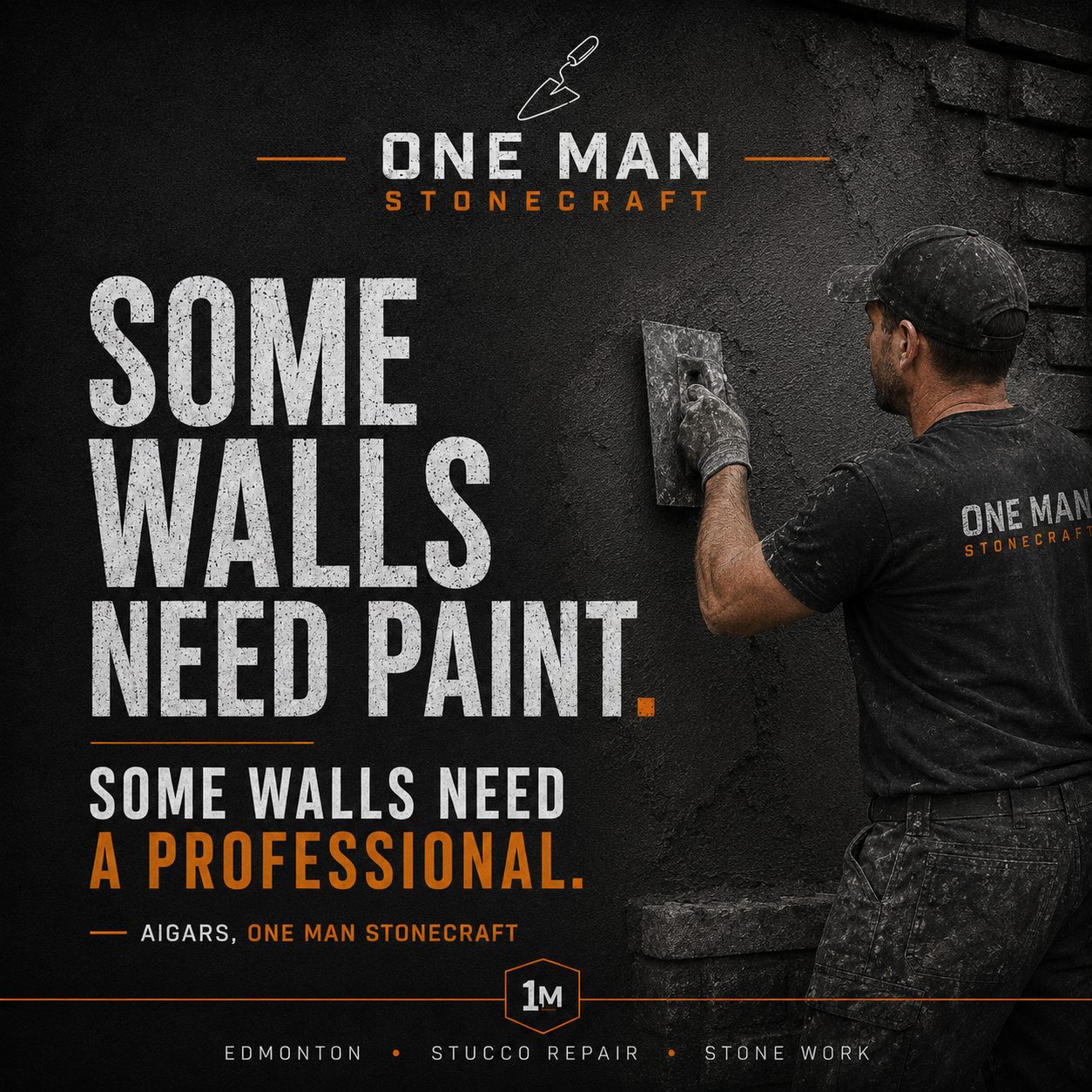 Professional Stucco Repair by One Man Stonecraft in Edmonton