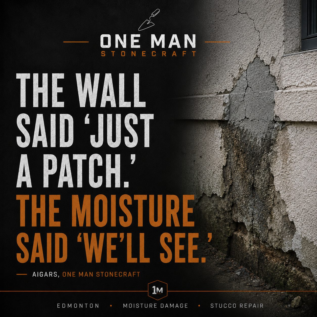 Stucco Repair for Moisture Damage in Edmonton